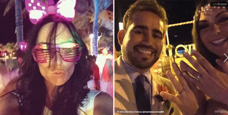 La conductora se ha vuelto inseparable de "sus pulgas" y ahora compartió los divertidos momentos que vivieron juntos en su asistencia a la boda de la integrante de OV7.