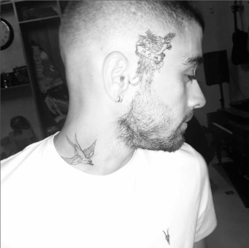 Zayn presumió su tatuaje nuevo en Instagram.
