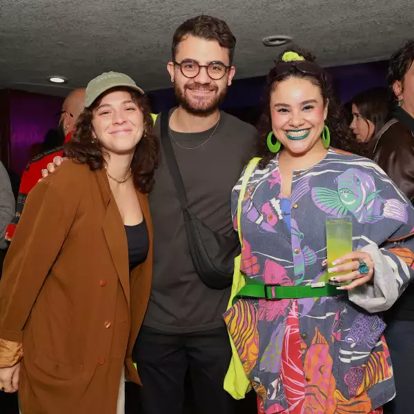Gaby Cárdenas,  Germán Bracco y Esmeralda Soto