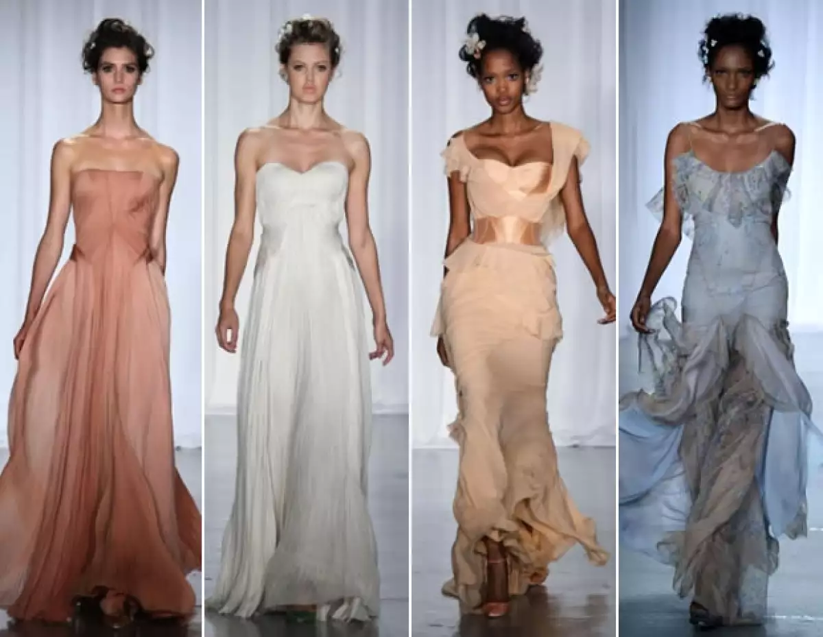 ¡Espectaculares! Los vestidos de Zac Posen siempre son unos "show stoppers".