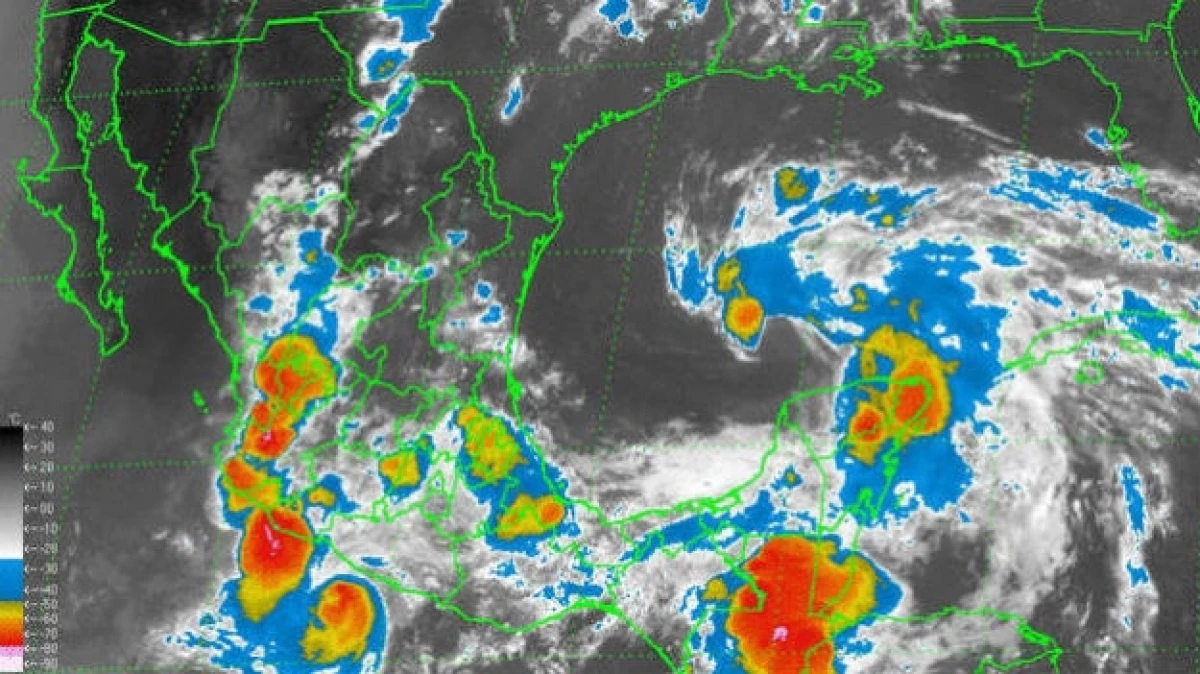 Varios fenómenos meteorológicos provocarán precipitaciones en el sur y occidente de México el lunes
