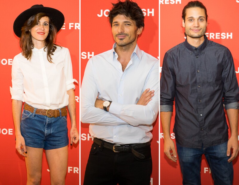 Galia Katz, encargada de la música, Andrés Velencoso, invitado especial, y Alosian Vivancos, de Club de Cuervos, estuvieron presentes en la apertura de la boutique en Santa Fe.