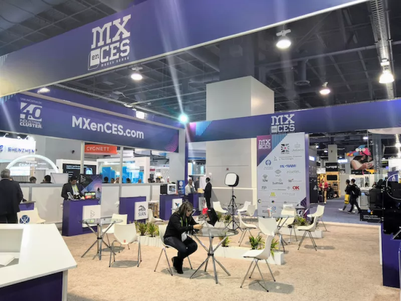 Pabellón de México en la feria CES de Las Vegas 2019