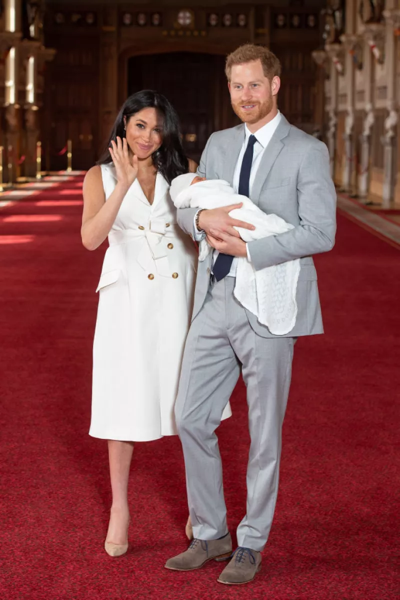 Meghan Markle, Archie Harrison y el príncipe Harry
