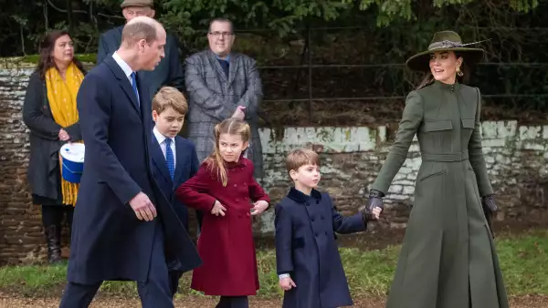 Príncipes William, George, Charlotte, Louis y Kate Middleton