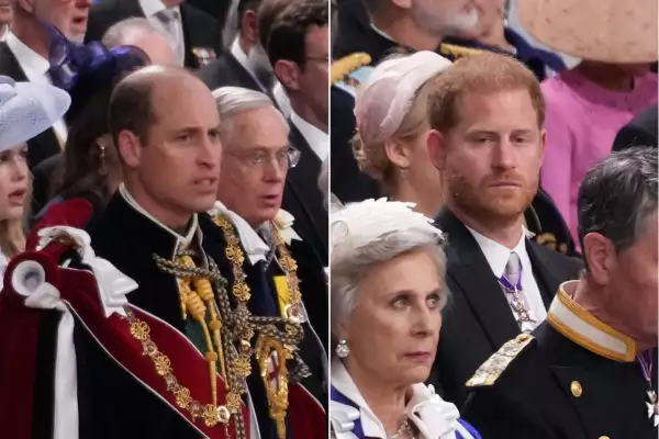 William y Harry en la coronación