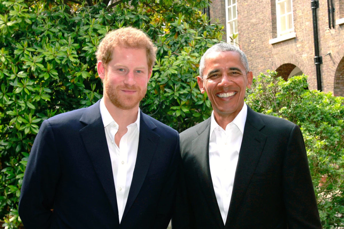 Príncipe Harry y Barack Obama