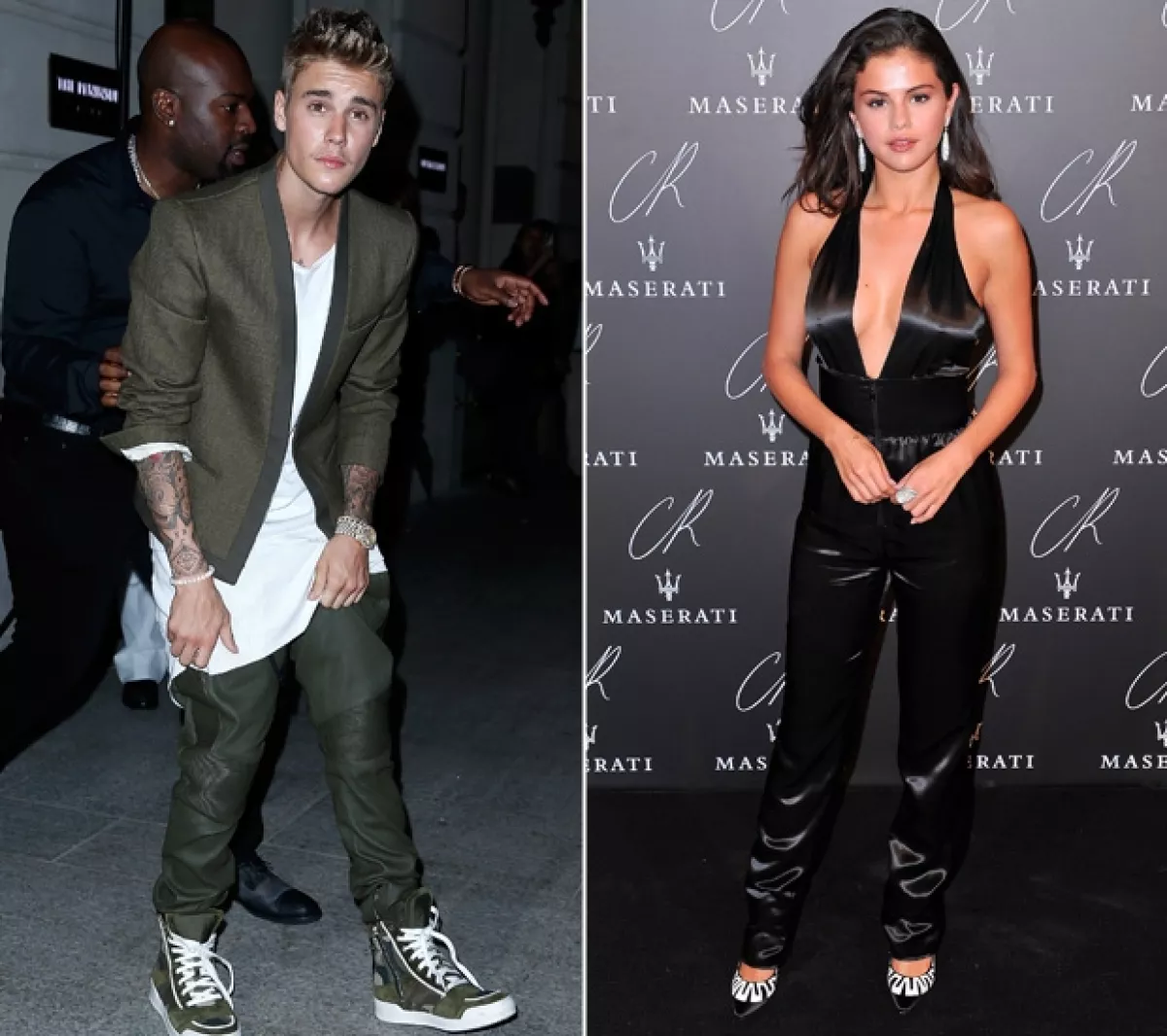 La pareja fue vista por separado en la fiesta de CR Fashion Book..