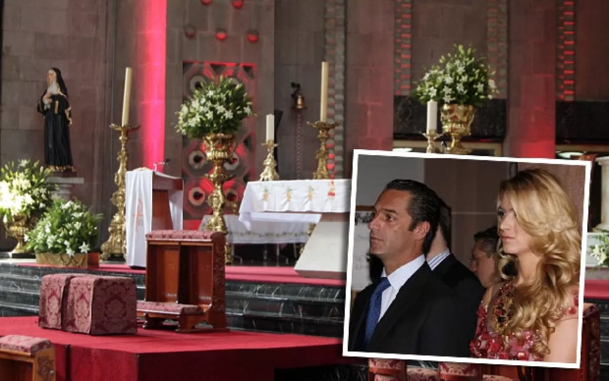 La iglesia está lista para recibir a Carlos Slim Domit y María Elena Torruco hoy por la tarde.