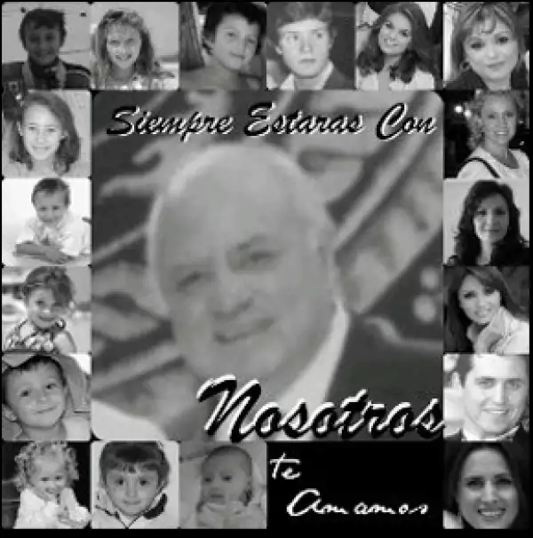 Angélica Rivera publicó en facebook una foto colage recordándo a su padre.