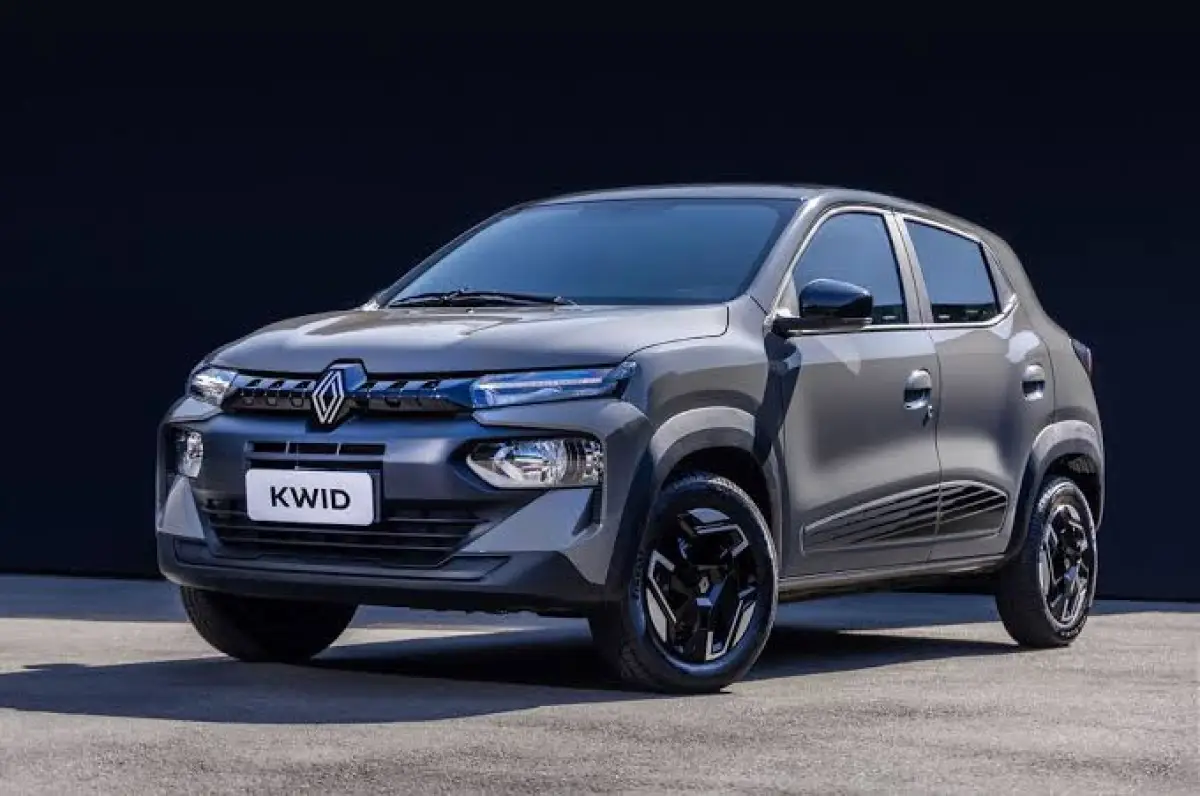 Una imagen de Renault Kwid en color gris.