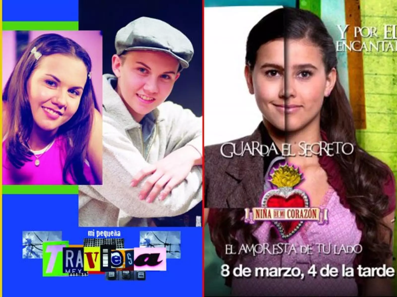 Michelle Vieth protagonizó Mi pequeña traviesa; este lunes inició Niña de mi corazón, estelarizada por Paulina Goto.