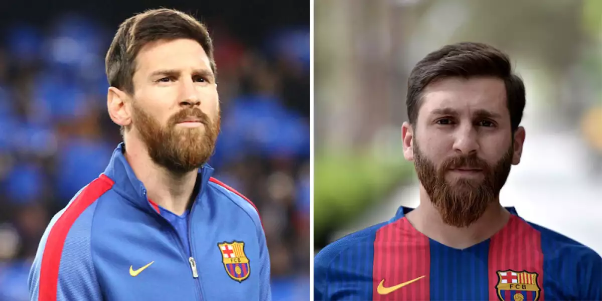 Lionel Messi y su gemelo