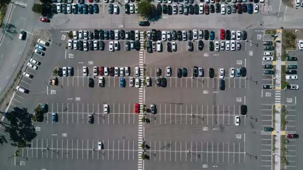 Aerial of Parking Lot