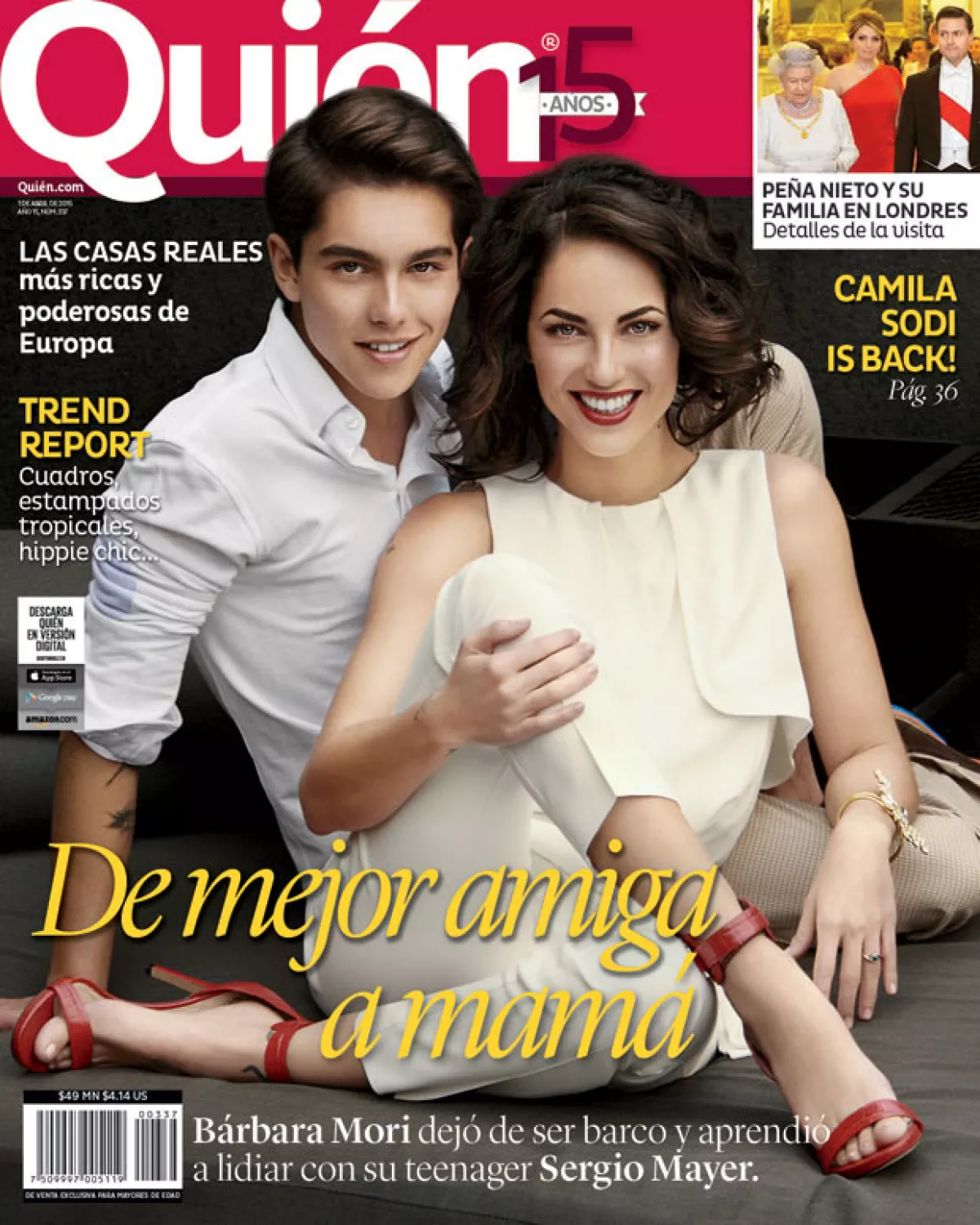 Bárbara y Sergio posaron para Quién®.
