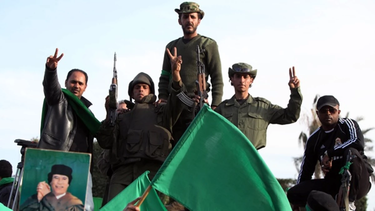 Libia - partidarios de Gadhafi