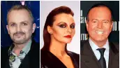 Miguel Bosé, Rocío Dúrcal y Julio Iglesias  