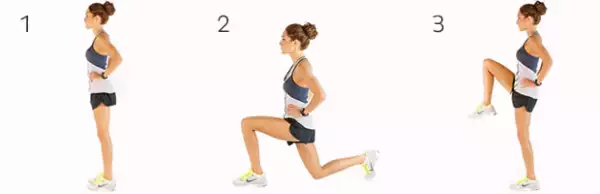 Reverse Lunge and Knee Lift