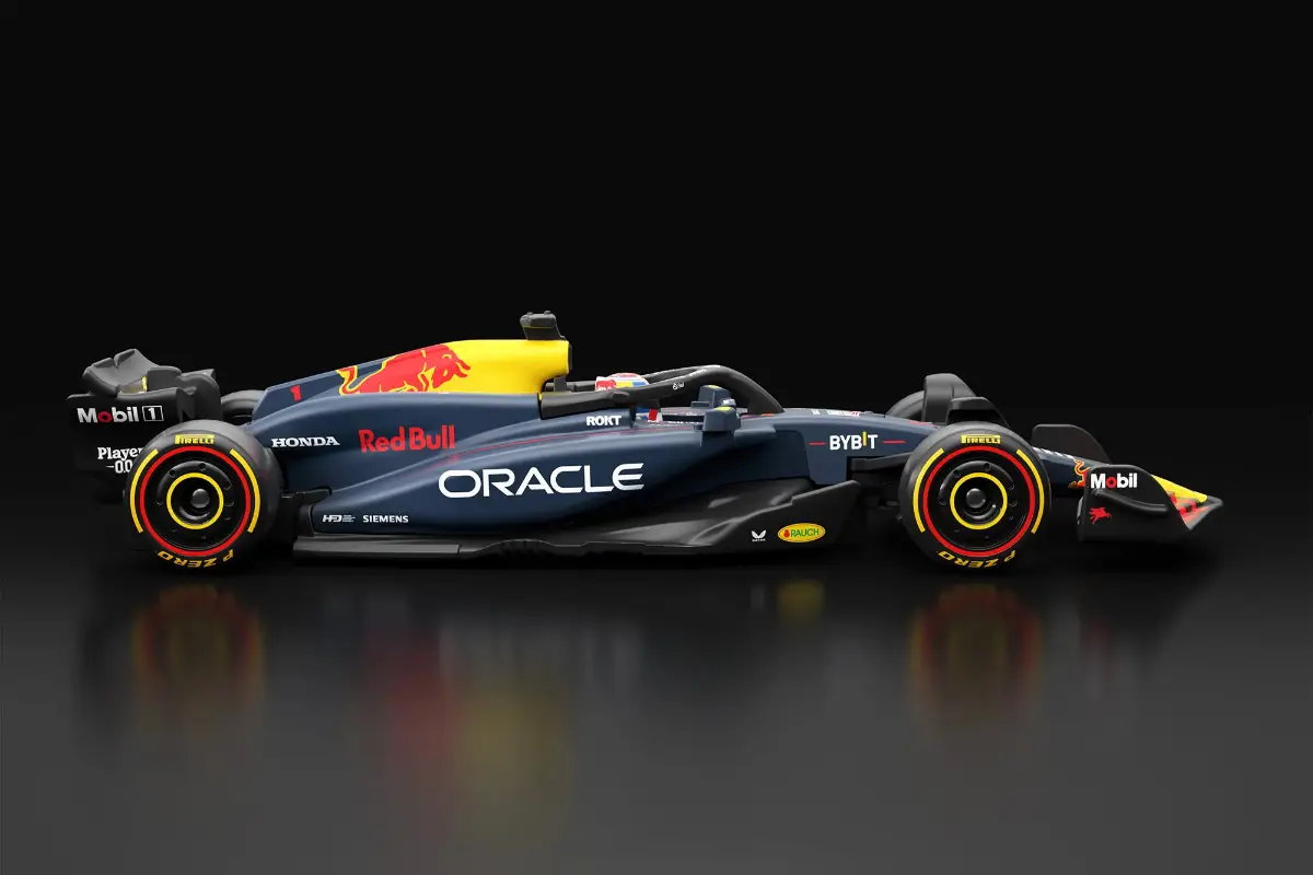Foto del modelo Hot Wheels de Red Bull Racing de la Fórmula 1.