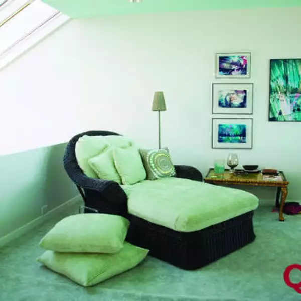 Diván de la casa de Steve Madden