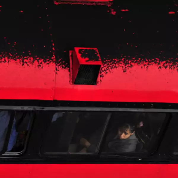 Autobus con cenizas en Guatemala