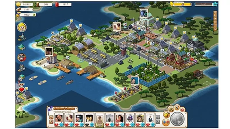 Screenshot del juego Empires & Allies en Facebook