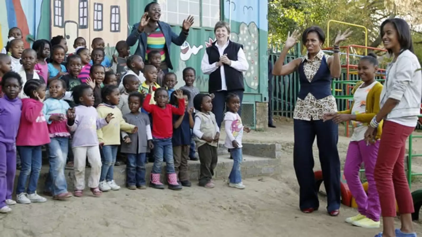 Michelle Obama - hijas - Sudáfrica