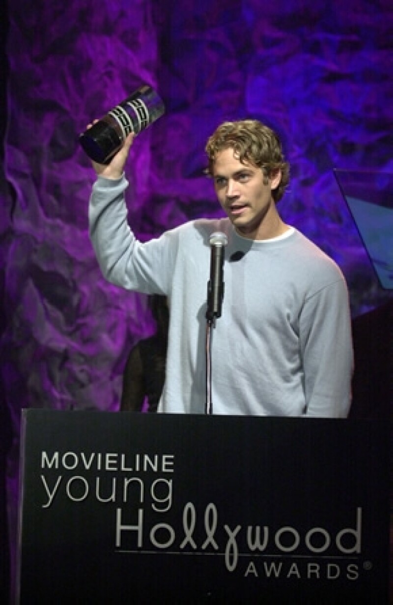 Paul Walker en los Movieline Young Hollywood Awards en 2001.