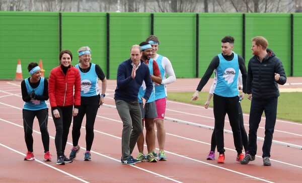 William, Kate middleton y el príncipe Harry