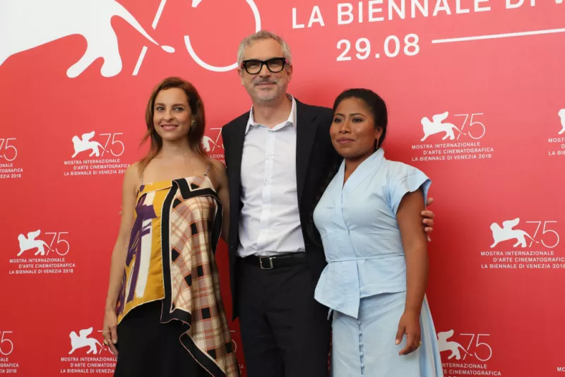 Marina de Tavira, Alfonso Cuarón y Yalitza Aparicio