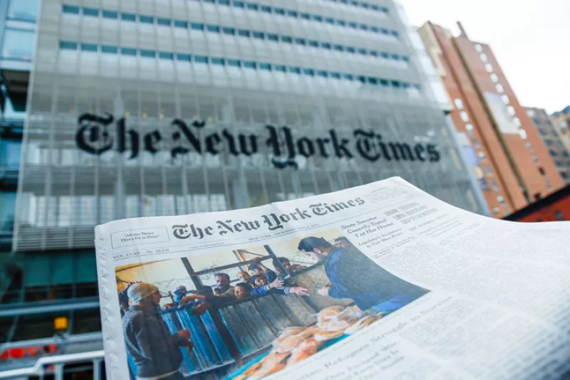 The New York Times newspaper and office building, Manhattan, NYC