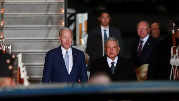 U.S. President Joe Biden arrives in Mexico