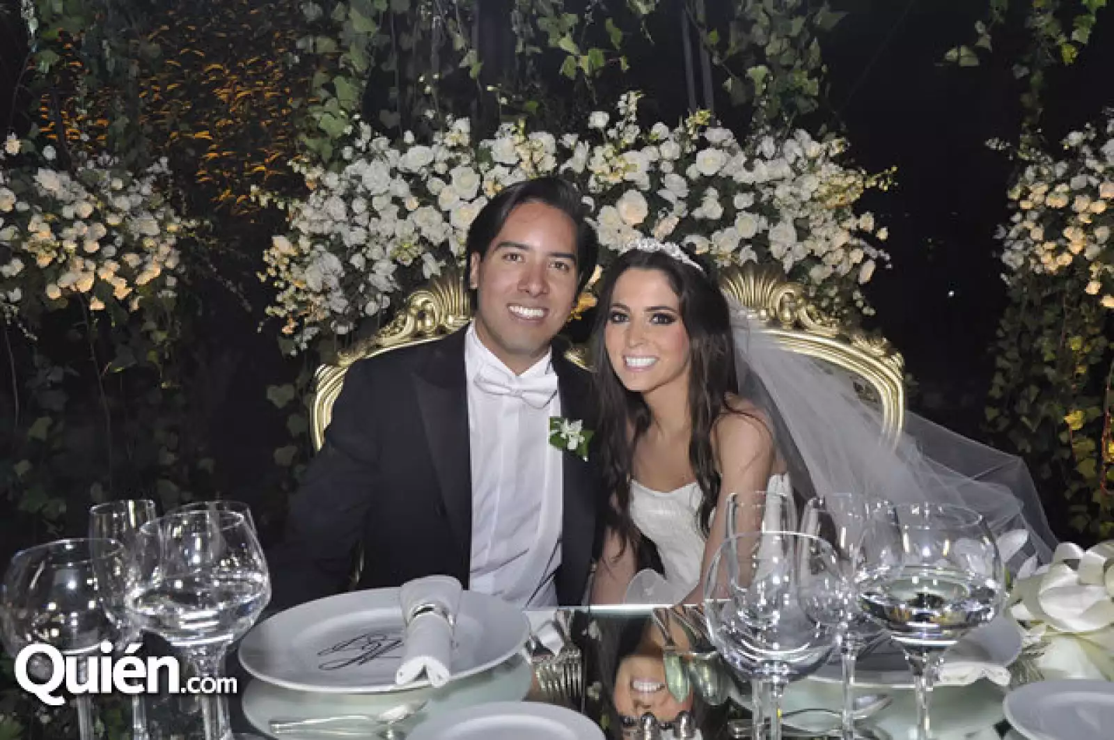 Los novios María Fernanda y Samuel
