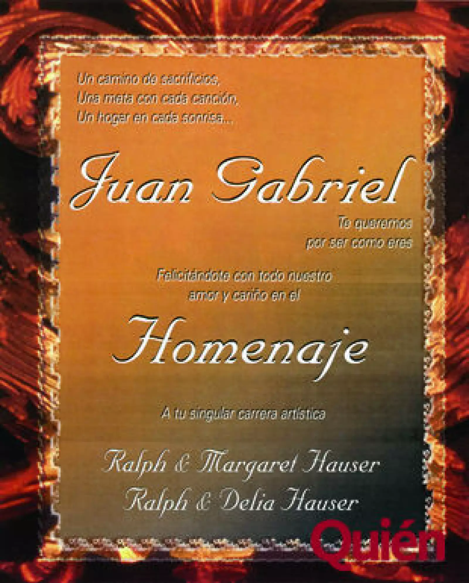 Felictación Ralph Hauser