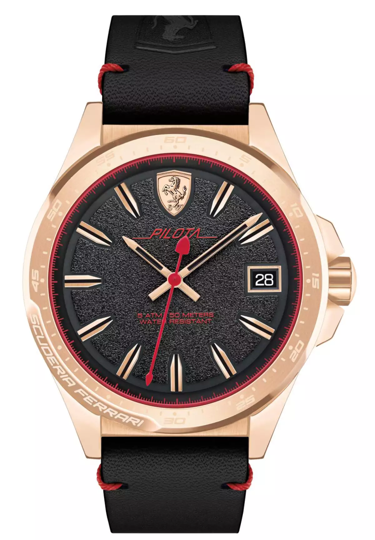 Con bisel en oro rosa 