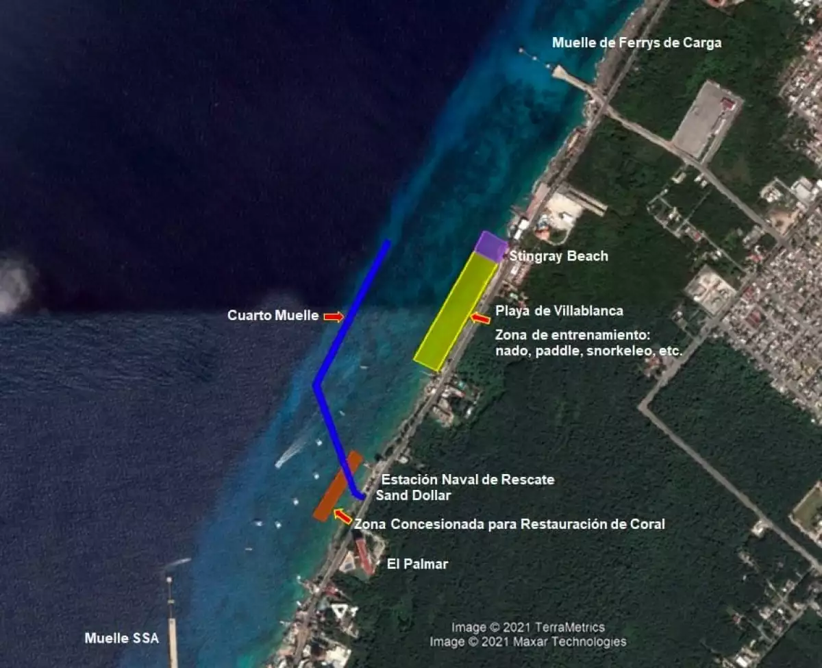 El nuevo muelle de Cozumel, otro proyecto prioritario de AMLO, en problemas
