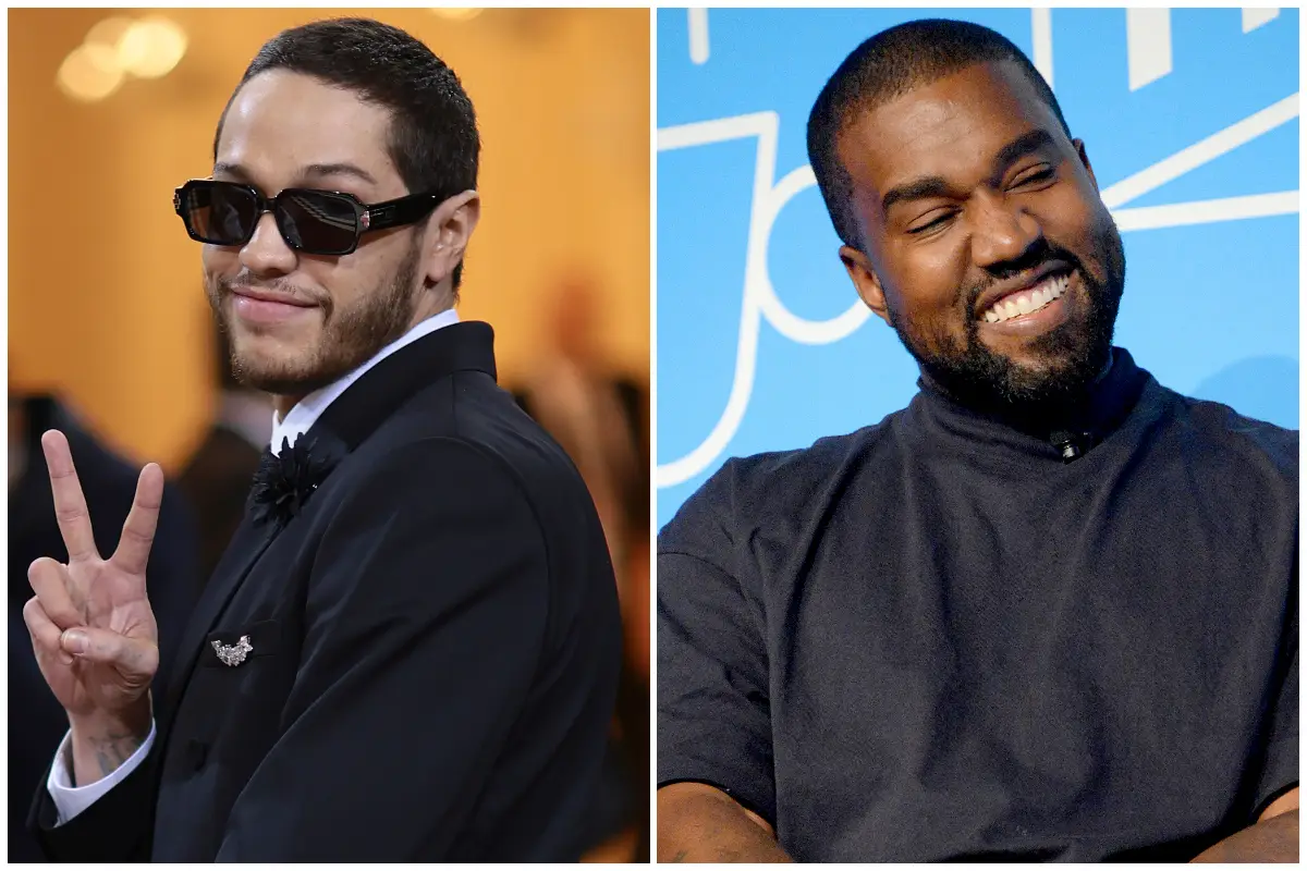 Pete Davidson y Kanye West