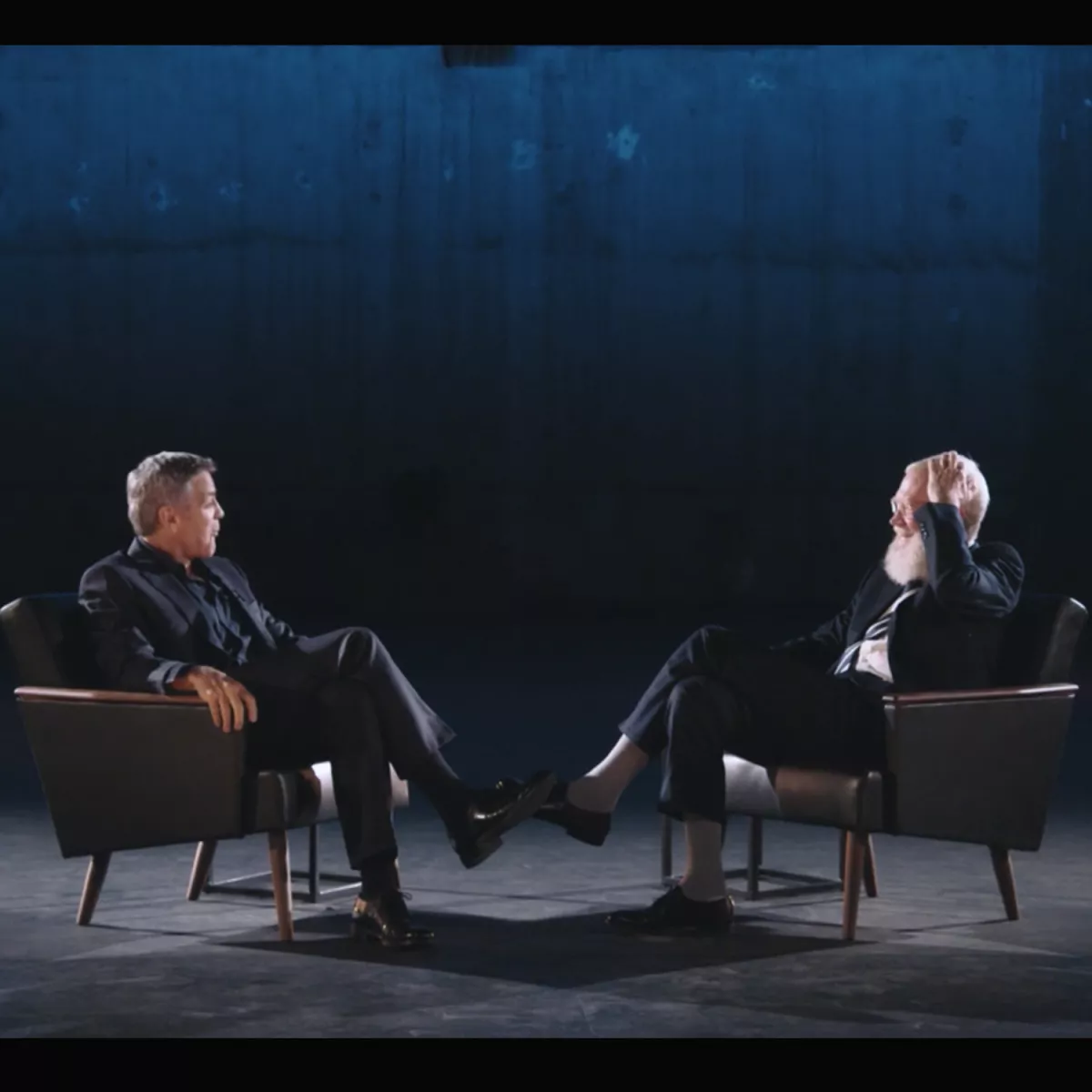 George Clooney y Letterman.