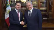 Reunión de Enrique Peña Nieto, expresidente de México, y Andrés Manuel López Obrador, entonces presidente electo. 