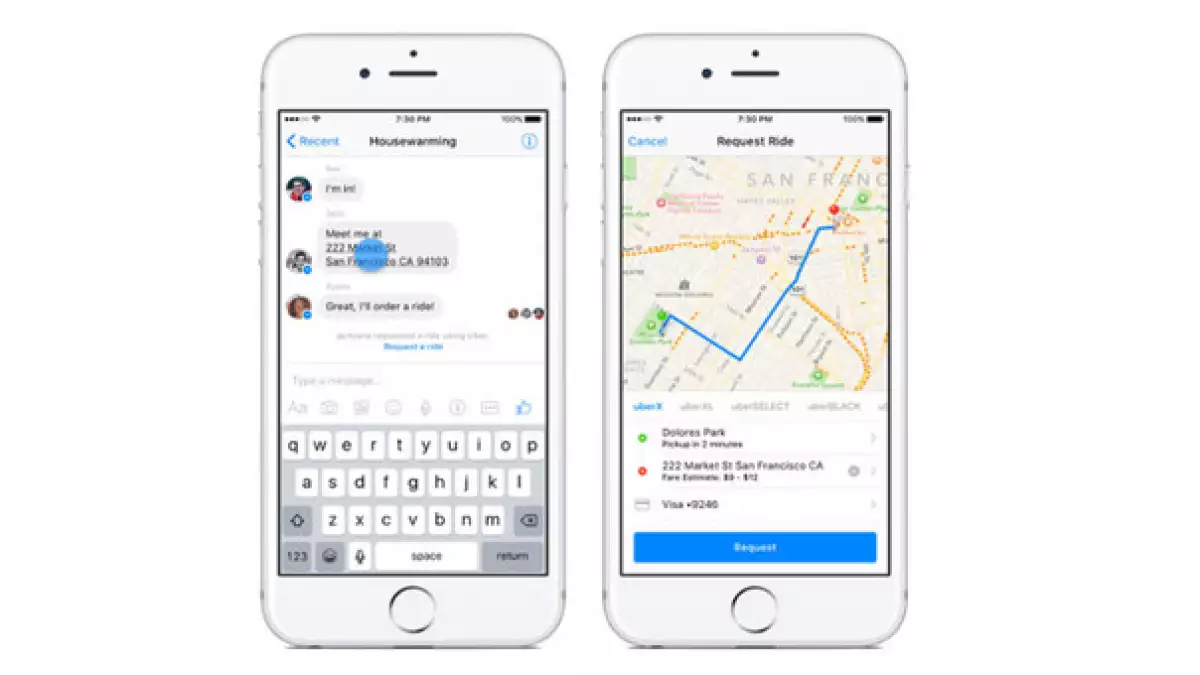 Ahora sin necesidad de instalar la App de Uber, podrás pedir tu transporte desde Facebook Messenger, sin salirte de la aplicación.