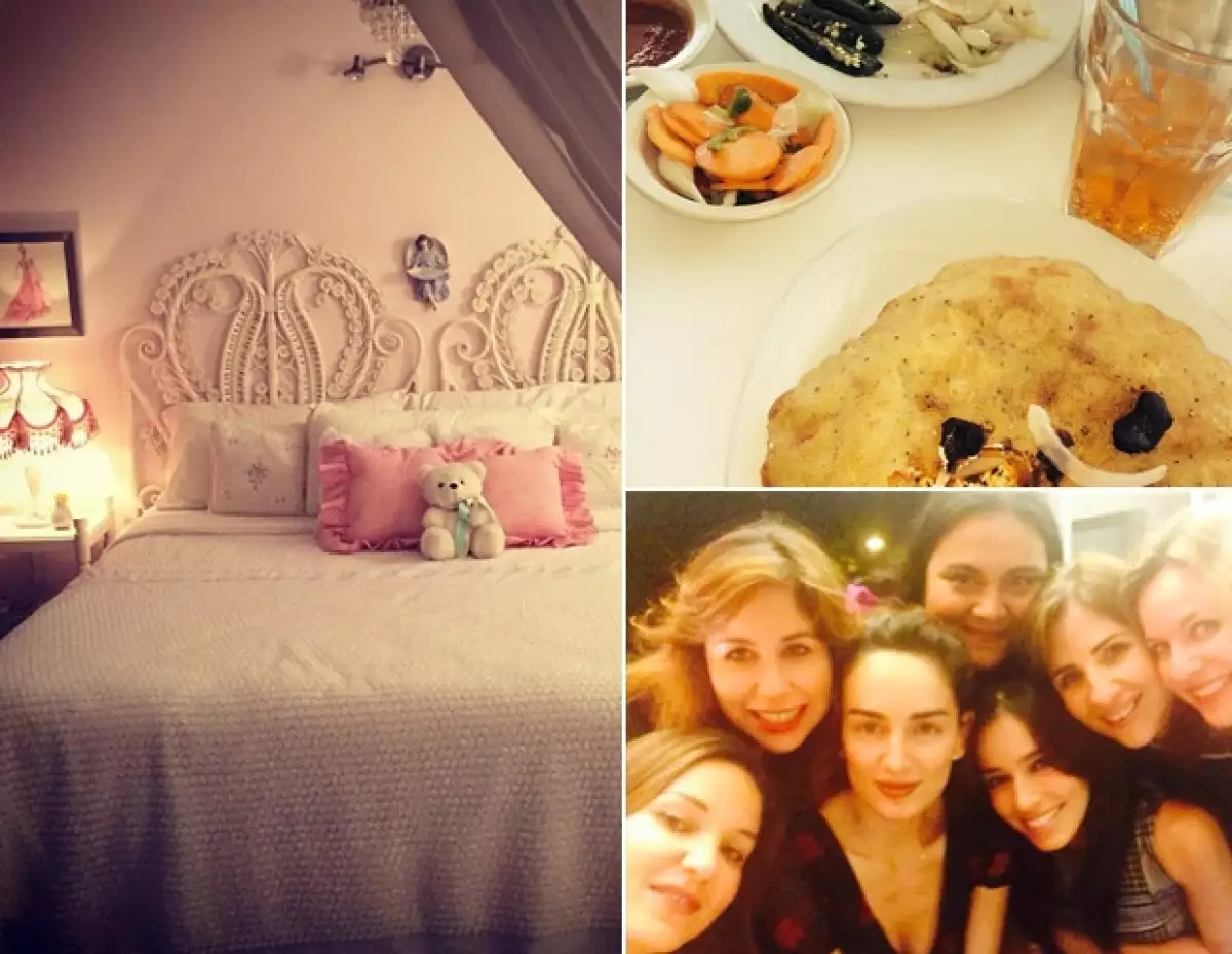 Con una habitación de cuento de hadas, platillos típicos y la presencia de sus amigas es como ha sido recibida Ana en su natal Veracruz.