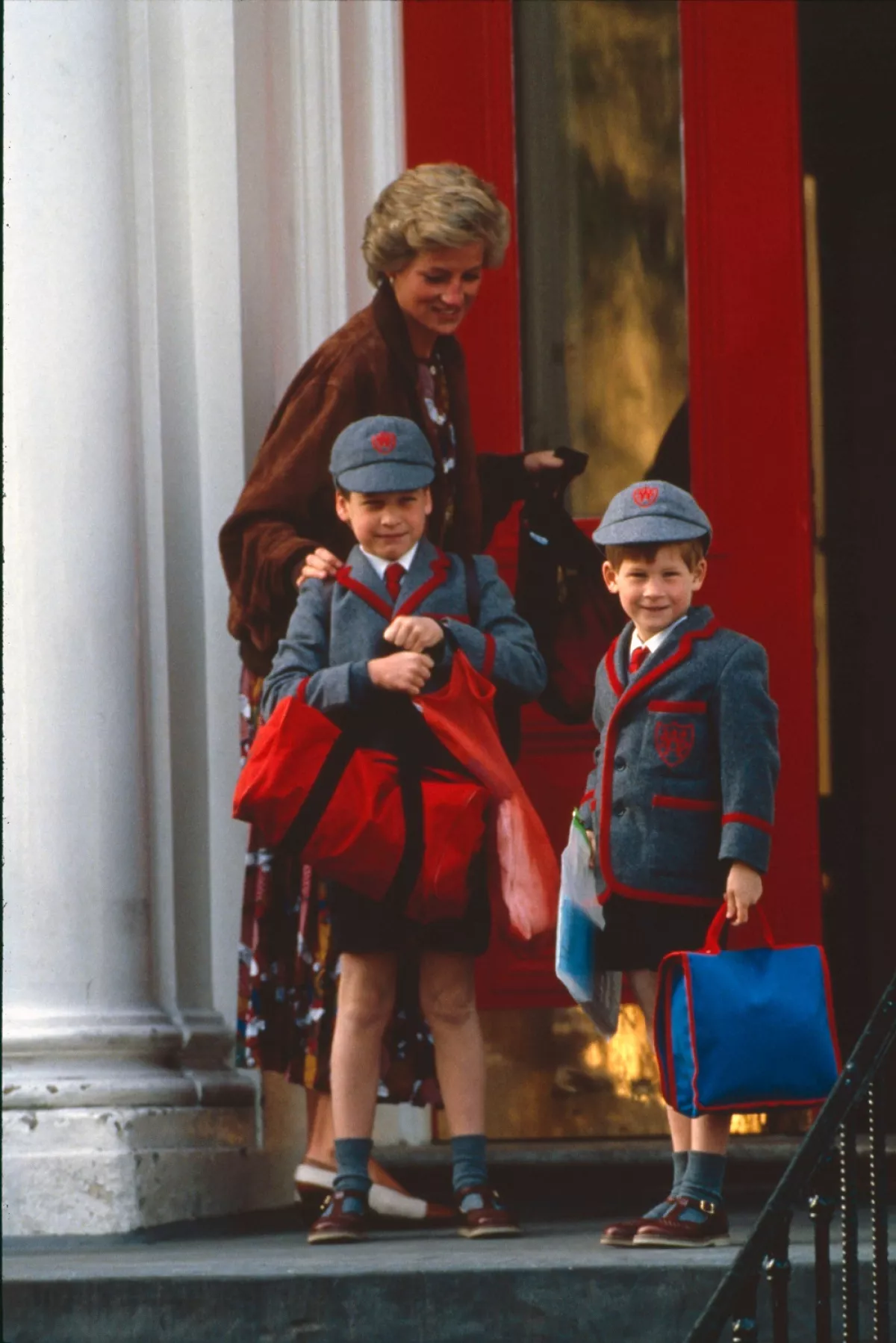 Lady Di, príncipe William y el príncipe Harry