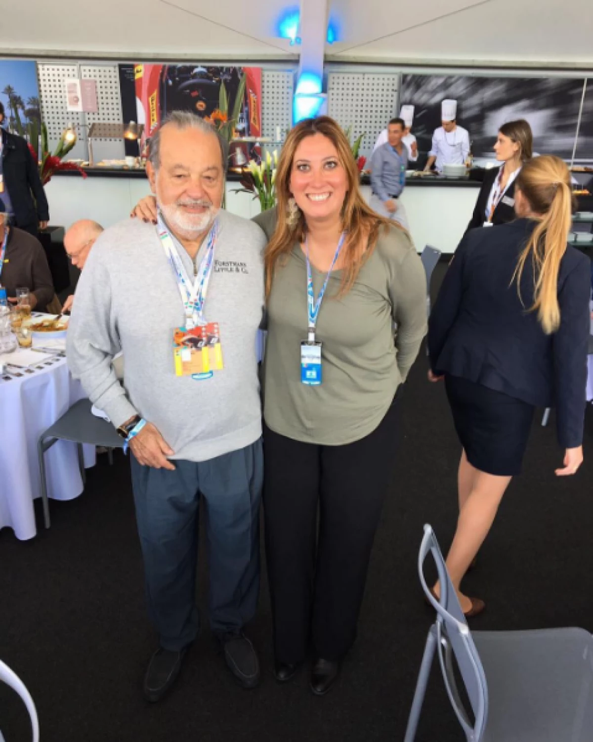 Carlos Slim y Male Gamboa