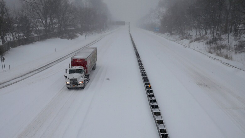 Nieve en los caminos