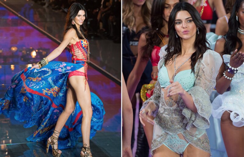 Estos fueron los dos modelos que Kendall lució en su debut para la marca de lencería.