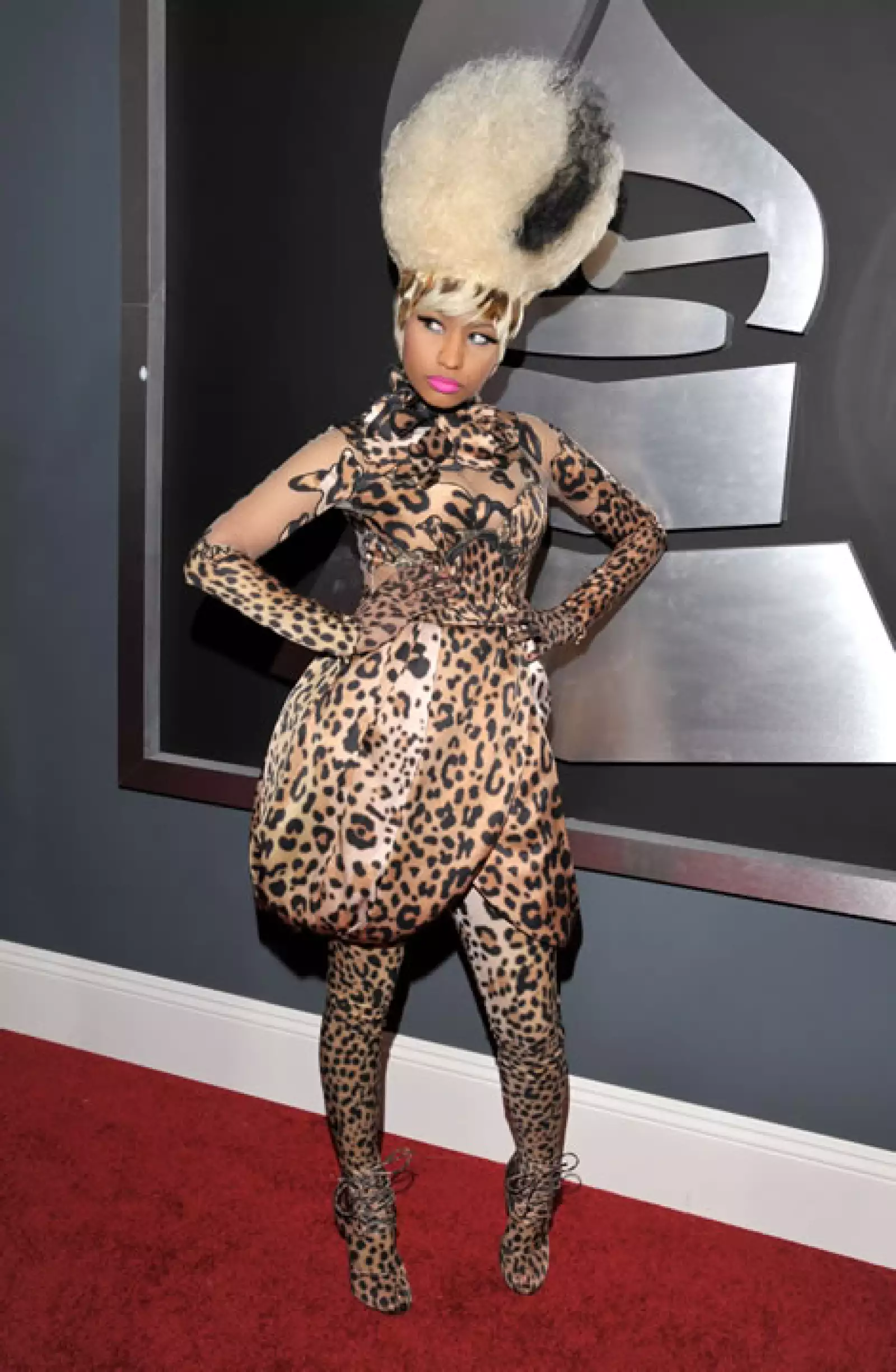 Nicki Minaj hace sólo unos años en el Grammy 2011.