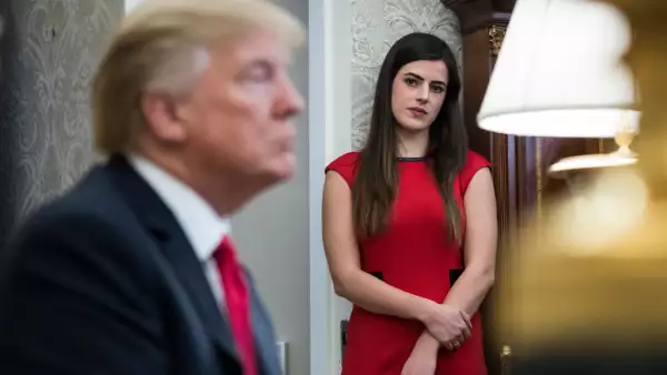 Madeleine Westerhout y Donald Trump