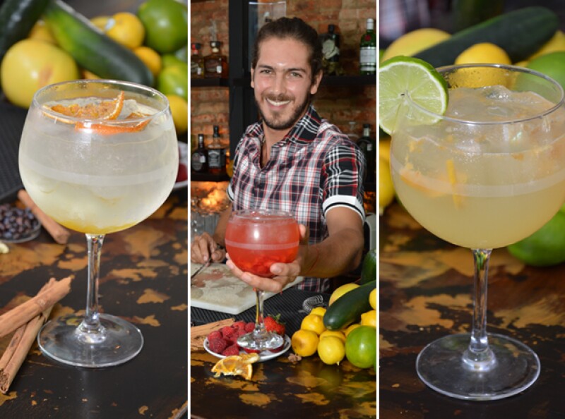 Los tres drinks que nos preparó el guapo tapatío