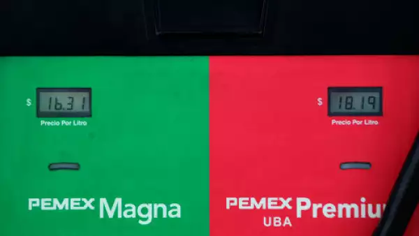 bomba de gasolinera de Pemex