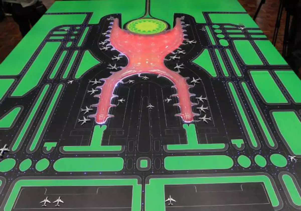 Maqueta del proyecto de nuevo aeropuerto capitalino